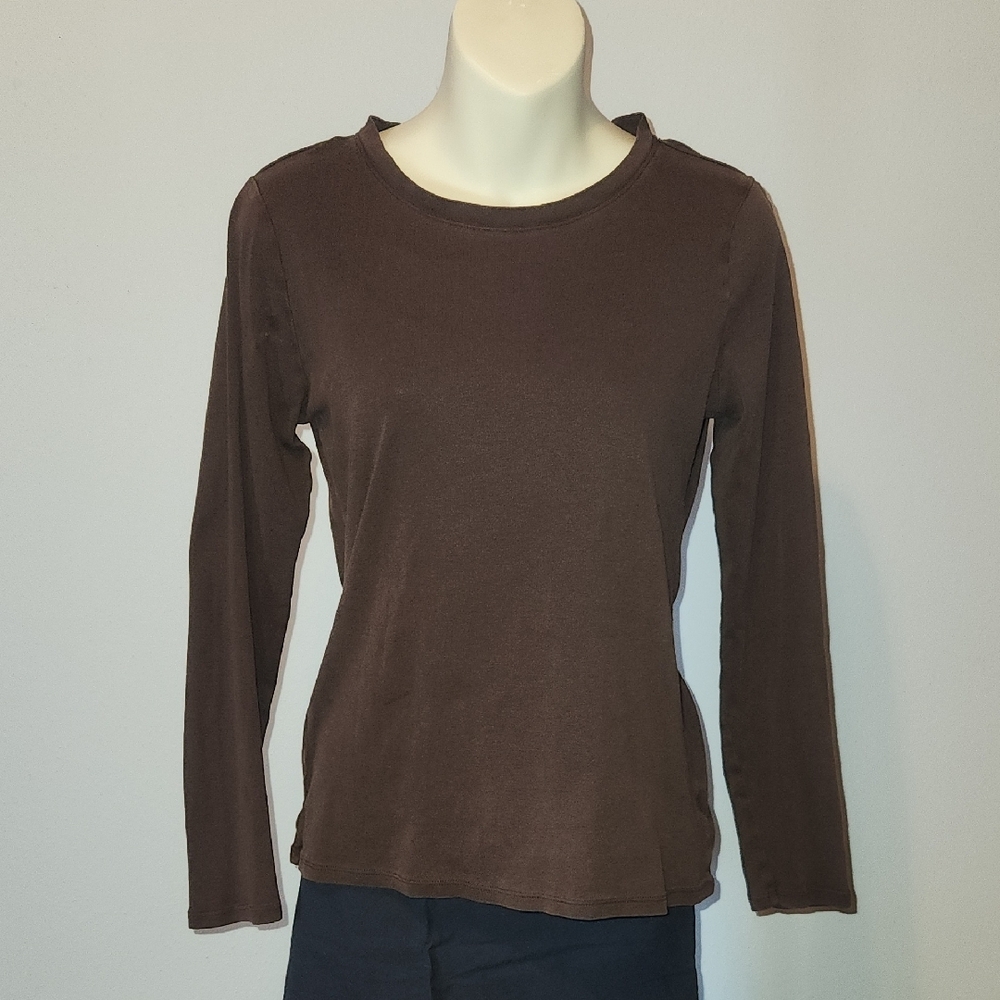 Brown Long Sleeve Top